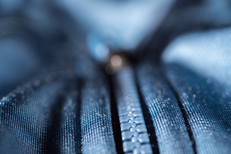 zip close up macro on clothes backgroundの写真素材