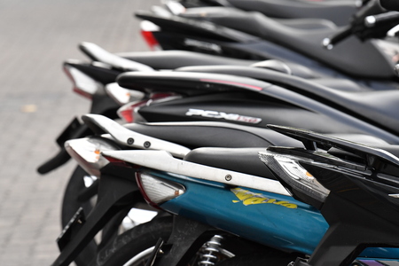 MALE, MALDIVES - MARCH, 4 2017 - People in the street before evening pray time in male maldives capital small island town heavy traffic jamのeditorial素材