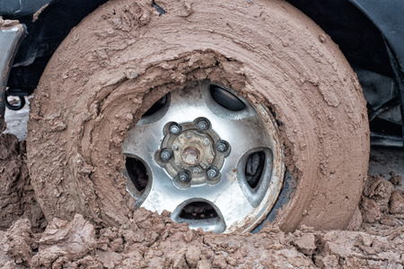 Mired tire close up detail viewの写真素材