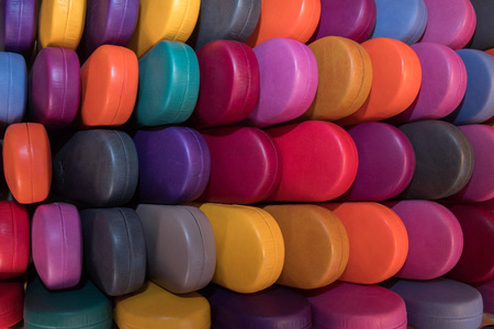 many colorful glasses case background texture detailの写真素材