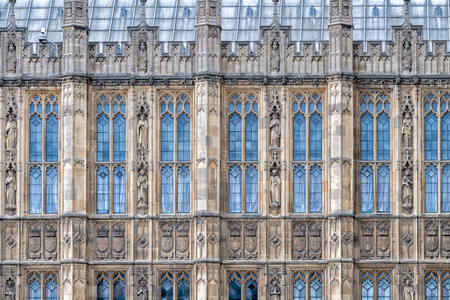 LONDON, ENGLAND - JULY 15 2017 -  London Parliament detail close up one of town symbol and place to visitのeditorial素材