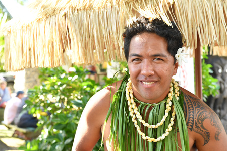 RAROTONGA, COOK ISLANDS - AUGUST 19 2017 - Punanga Nui Cultural Market is a 'must do' for visitors to the Cook Islands as it is quite a cultural representation of all the islandsのeditorial素材