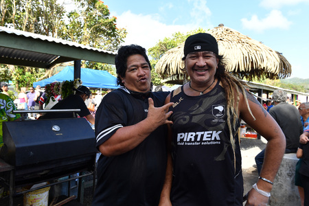 RAROTONGA, COOK ISLANDS - AUGUST 19 2017 - Punanga Nui Cultural Market is a 'must do' for visitors to the Cook Islands as it is quite a cultural representation of all the islandsのeditorial素材