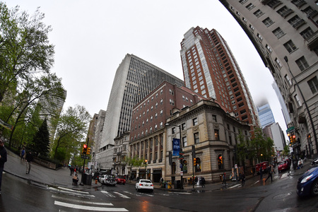 PHILADELPHIA, USA - APRIL 24 2017 - philadelphia little italy district with shops and restaurants serving well famous philly steakのeditorial素材