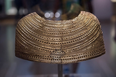 Egypt gold jewel close up detail