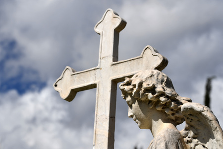 FLORENCE, ITALY - MARCH 26 2017 - The historical English Cemetery is now opened to public showing mervellous pieces of art and scupture.

のeditorial素材