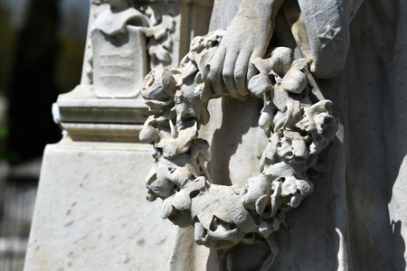 FLORENCE, ITALY - MARCH 26 2017 - The historical English Cemetery is now opened to public showing...