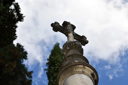 FLORENCE, ITALY - MARCH 26 2017 - The historical English Cemetery is now opened to public showing mervellous pieces of art and scupture.

のeditorial素材