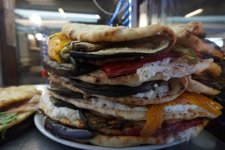 Italian Panini with chips in florence