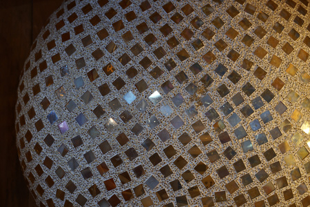 Indian glass lamp detail close up retroの写真素材