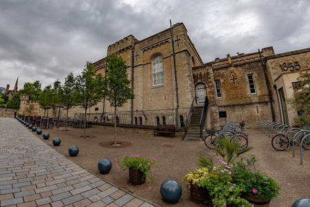 Oxford castle on cloudy sky backgroundのeditorial素材