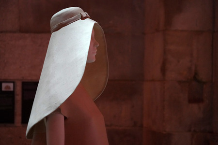 NEW YORK, USA - MAY 27 2018 - Heavenly Bodies: Fashion and the Catholic Imagination at Met museum features a dialogue between fashion and medieval artのeditorial素材