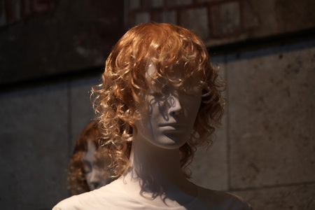 NEW YORK, USA - MAY 27 2018 - Heavenly Bodies: Fashion and the Catholic Imagination at Met museum features a dialogue between fashion and medieval artのeditorial素材