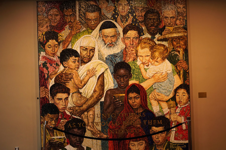 NEW YORK, USA - MAY 25 2018 - United Nations is headquartered in New York City, in a complex designed by Brazilian architect Oscar Niemeyer open to publicのeditorial素材