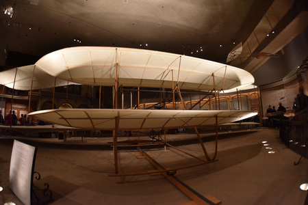 WASHINGTON DC, USA - MAY 17 2018 - located on the National Mall in National Air and Space Museum is...