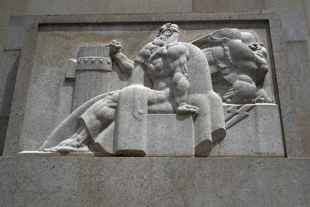 Philadelphia post office bas relief detailのeditorial素材