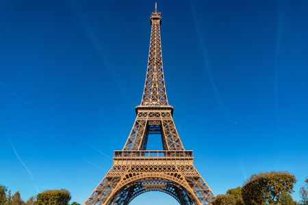 steel Tour Eiffel paris tower symbol close up detail