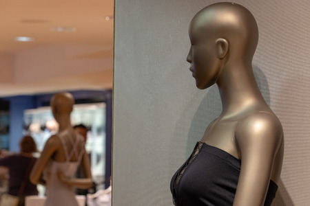 bra sexy woman mannequin detail close upの写真素材