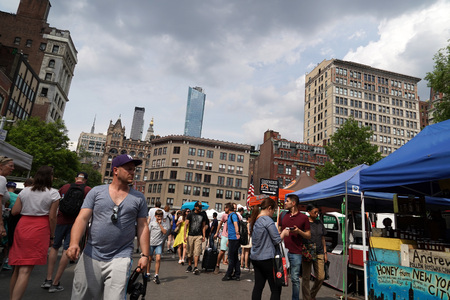 NEW YORK, USA - MAY 25 2018 - New york annual street art market, hold every year in manhattan