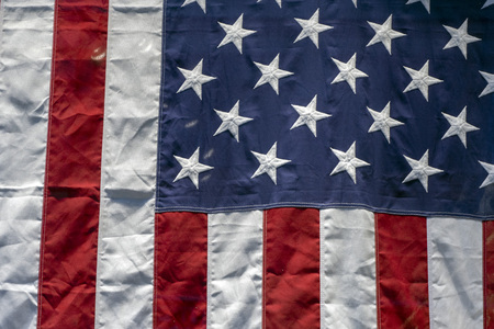 american stars and stripes close up