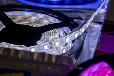 multi color led lamp stripの写真素材