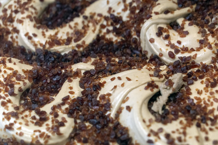 raisin italian ice cream detail close up