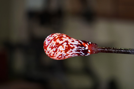 glass blow factory detail of work
