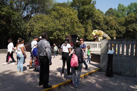 MEXICO CITY, FEBRUARY 3 2019 - Chapultepec is one of the largest city parks in the Western Hemisphere. Every sunday thousand of local mexican crowd the Castle and zooのeditorial素材