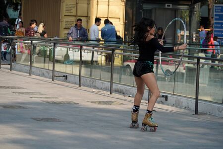 MEXICO CITY, FEBRUARY 3 2019 - Chapultepec is one of the largest city parks in the Western Hemisphere. Every sunday thousand of local mexican crowd the Castle and zooのeditorial素材