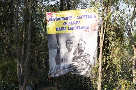 MEXICO CITY, MEXICO - JANUARY 30 2019 - Xochimilco the mexican little venice attract tourists and...