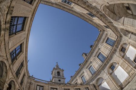 historic Escorial Monastery near madrid spainのeditorial素材