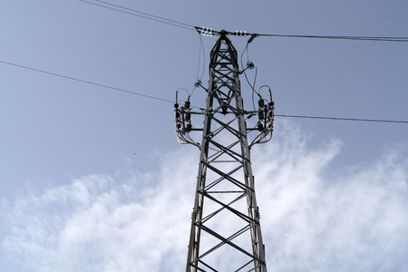 High voltage electrical cable detail