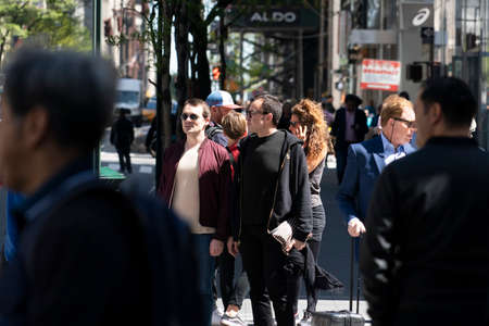 NEW YORK, USA - MAY 6 2019 - Regularly referred to as the most expensive street in the world, Nyc 5th Avenue runs down the center of Midtown Manhattanのeditorial素材