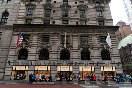 NEW YORK, USA - MAY 6 2019 - Regularly referred to as the most expensive street in the world, Nyc...