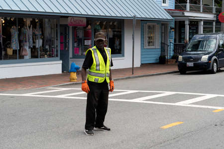 ST MICHALES, MARYLAND - USA - APRIL 26 2019 - the annual Wine tasting venue WineFest, old town is...