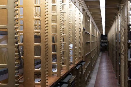 Usa old archives shelf detailの写真素材