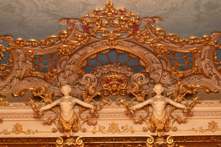 VENICE, ITALY - SEPTEMBER 15 2019 - La Fenice Theater was totally rebuilt after the fire of 1996のeditorial素材