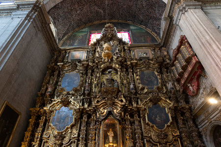 MEXICO CITY, MEXICO - NOVEMBER 5 2017 - Santo Domingo in Mexico Church built in 1526 visited by many of tourist every yearのeditorial素材