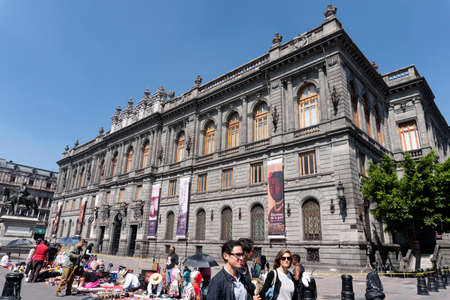 MEXICO CITY, MEXICO - NOVEMBER 5 2017 - Juarez street is the hearth of the big mexican capital full...
