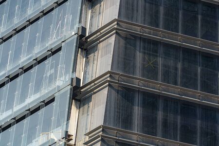 mexico city financial district skyscrapers detail