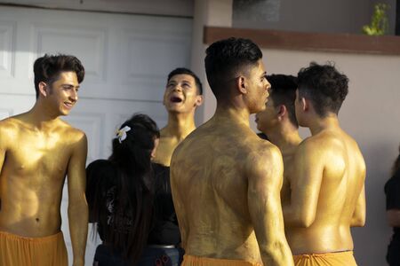 LA PAZ, MEXICO - FEBRUARY 22 2020 - Traditional Baja California Carnival with thousand of people,...