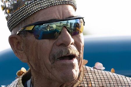 LA PAZ, MEXICO - FEBRUARY 22 2020 - Traditional Baja California Carnival with thousand of people, parade, food and dance.のeditorial素材