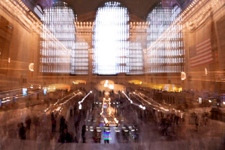 NEW YORK, USA -  MAY 5 2019 - Grand Central station is full of people. this is one of the american...
