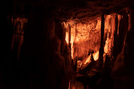 Postojna cave interior view panoramaの写真素材