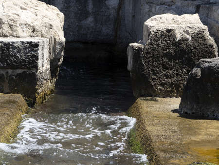 archimedes pools at ortigia Maniace castle Sicily used to teach children to swim