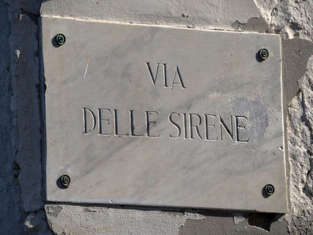 Ortigia Syracuse old town allets small city streetsの写真素材