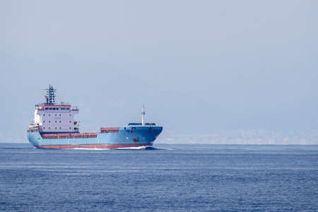gas tanker ship transporter sailing seaの写真素材