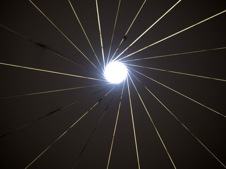 Camera shutter detail while opening close up