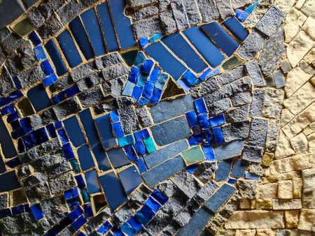 ceramic tile wall detail mosaic