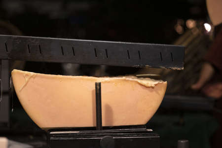 Raclette panini melted swiss cheese sandwichの写真素材